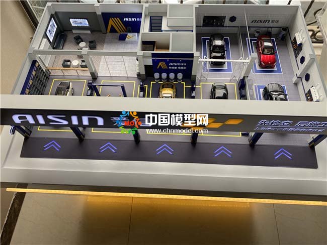 汽車服務(wù)養(yǎng)護中心沙盤模型