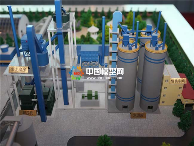 新型干法水泥生產(chǎn)線沙盤模型