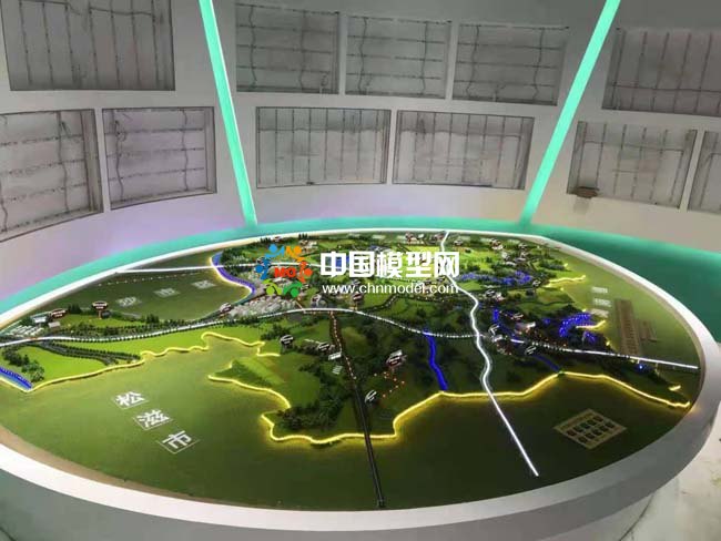 農(nóng)村生活垃圾收集轉(zhuǎn)運(yùn)系統(tǒng)沙盤模型