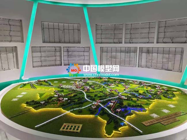 農(nóng)村生活垃圾收集轉(zhuǎn)運(yùn)系統(tǒng)沙盤模型