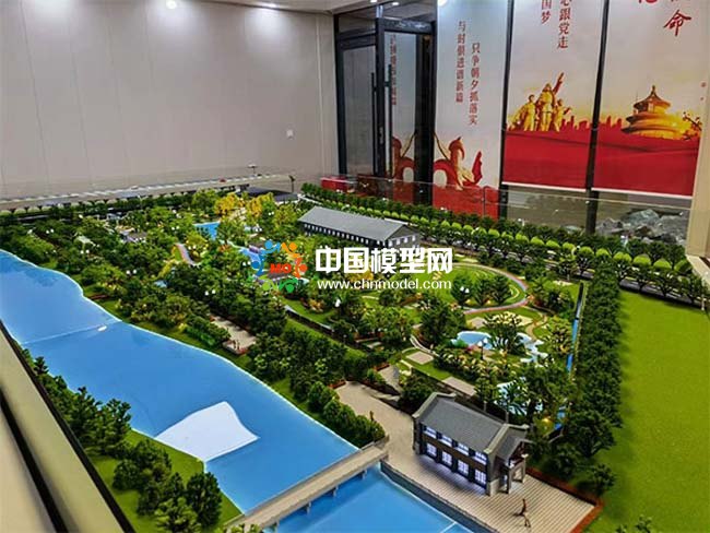 河道環(huán)境治理沙盤模型