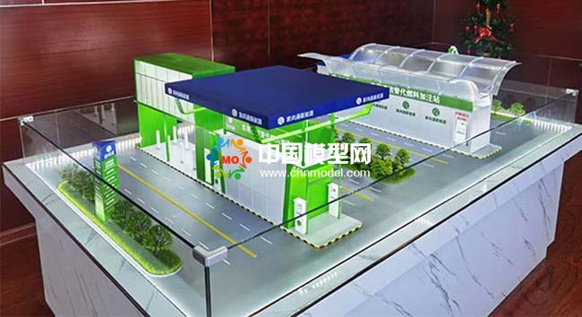 新能源加注站沙盤模型