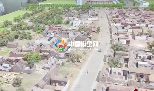 老村復(fù)原沙盤(pán)模型