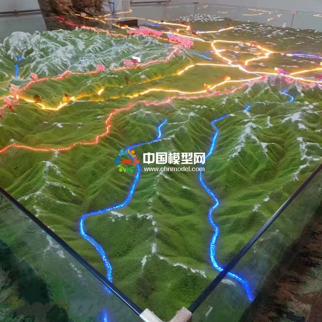 西藏軍區(qū)地形沙盤模型