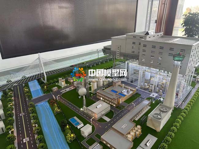 生活垃圾綜合處理焚燒發(fā)電廠(chǎng)沙盤(pán)模型