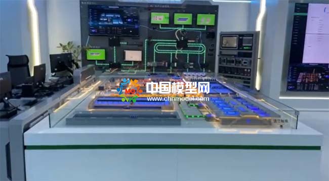 物聯(lián)網(wǎng)水廠工藝展示沙盤模型