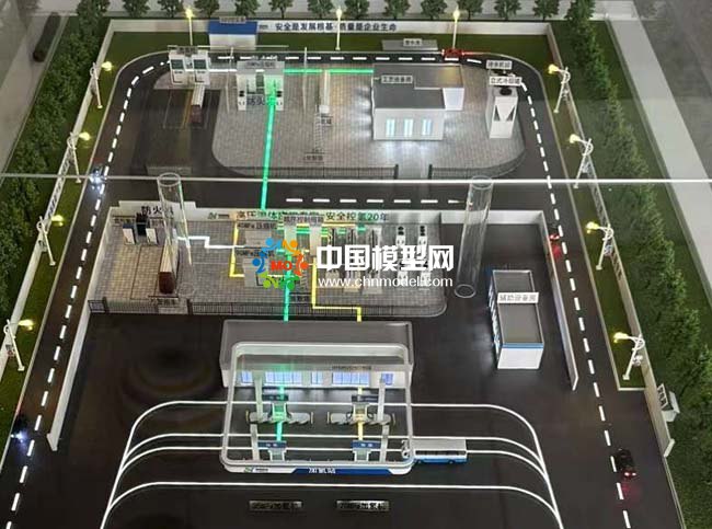 PEM制氫加氫一體化加氫站沙盤模型