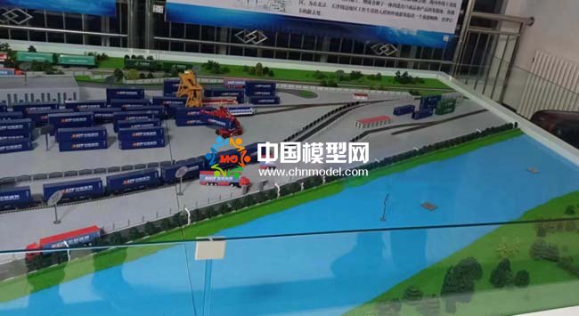 中歐中亞班列鐵路貨場(chǎng)沙盤模型
