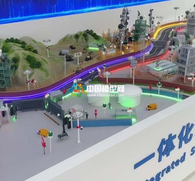 一體化安防業(yè)務(wù)場(chǎng)景沙盤(pán)模型