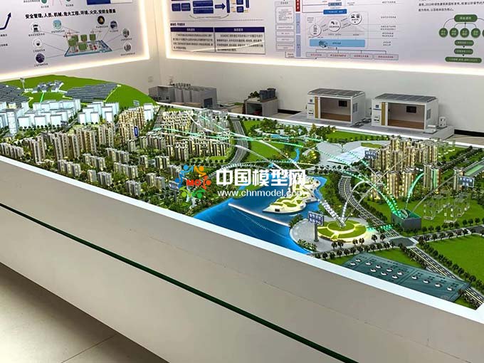 智慧能源微電網(wǎng)光儲(chǔ)直柔建筑沙盤模型  