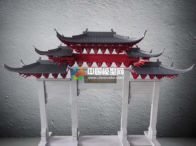 牌坊模型杭州模型公司精雕細琢