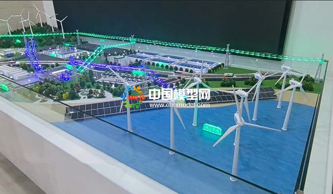 太陽(yáng)能風(fēng)光互補(bǔ)新能源綜合發(fā)電沙盤(pán)模型
