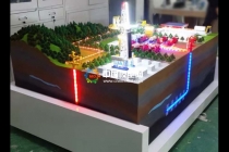 天然氣開(kāi)采流程作業(yè)運(yùn)輸加氣站沙盤(pán)模型