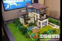 別墅模型主要突出環(huán)境觀，建筑按部就班即可