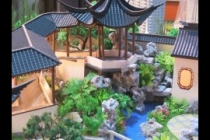 園林古建模型，天壇模型，木制古建模型