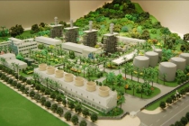 熱電廠沙盤模型，發(fā)電廠沙盤模型，以供熱為主要目的發(fā)電廠