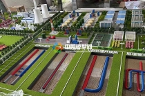 地熱能熱泵換熱器地熱資源利用沙盤模型