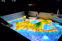 投影沙盤模型高大上，黑暗環(huán)境展示是硬傷